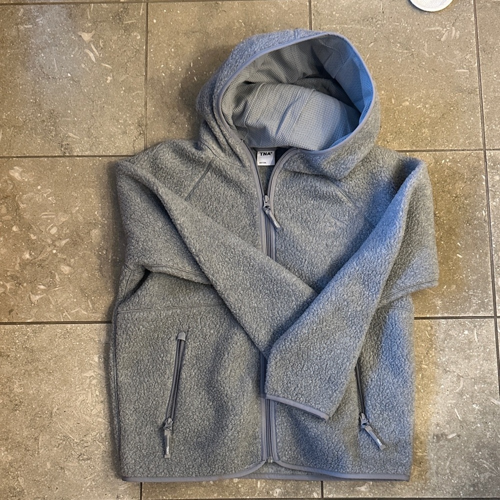 Aritzia Gray Hooded Jacket